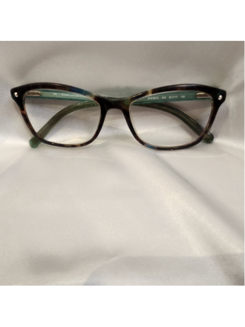Diane von Furstenberg DVF5073 Eyeglass Frames in Tortoise & Teal